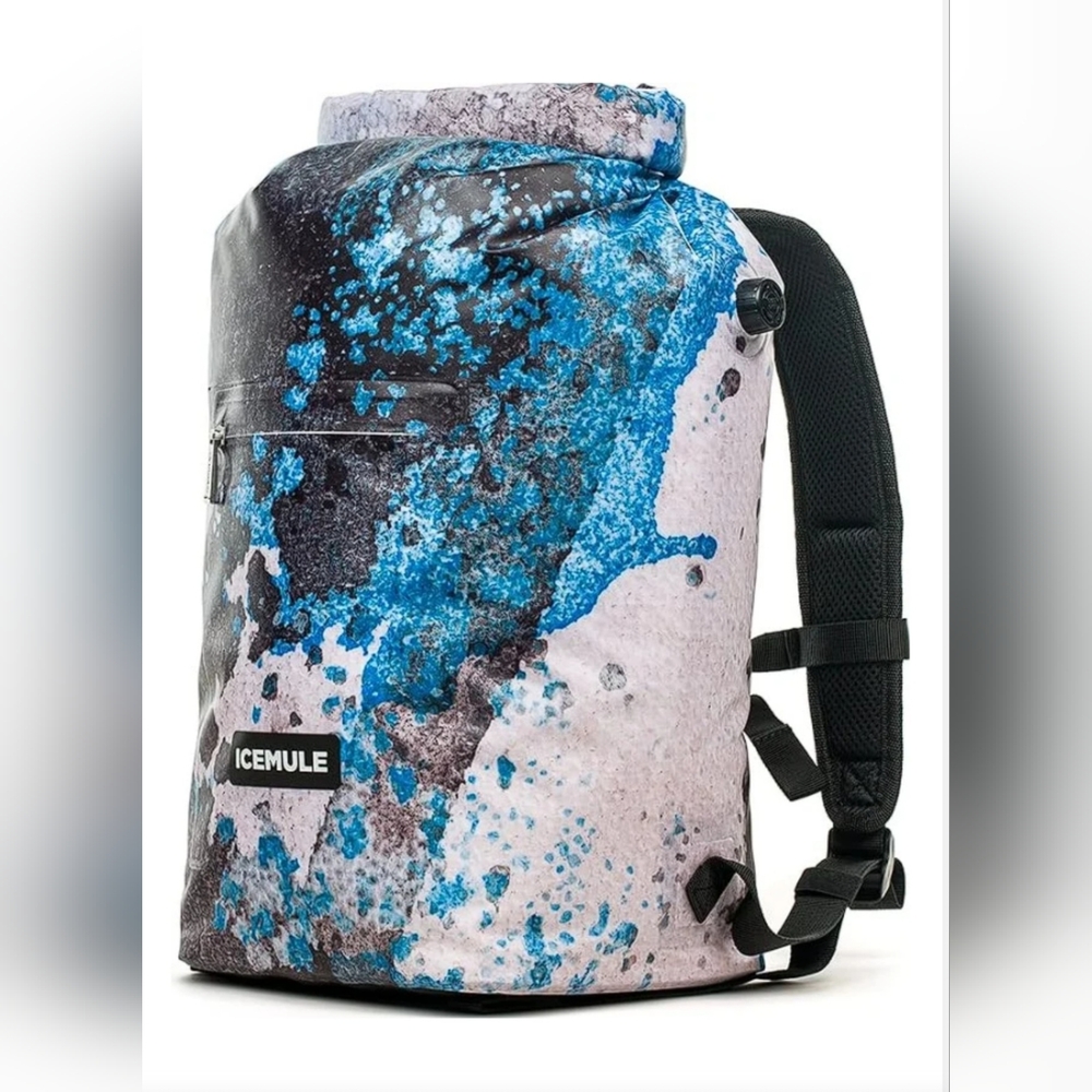 ICEMULE NWT Jaunt 9L Collapsible Waterproof Canouflage Blue and Black  Backpack